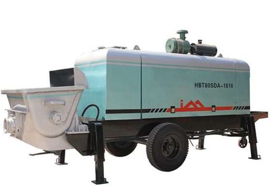 Chine la pompe concrète hydraulique de moteur diesel de 80m3/h 175KW pour le pompage concret fonctionne fournisseur